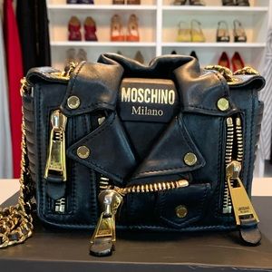 Moschino medium biker jacket bag